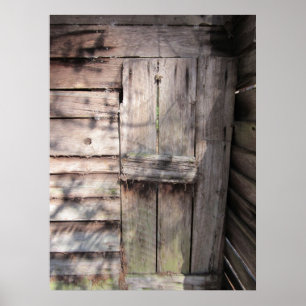 Verlaten Weathered Barn-deur Poster