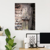Verlaten Weathered Barn-deur Poster (Thuiskantoor)