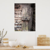 Verlaten Weathered Barn-deur Poster (Keuken)