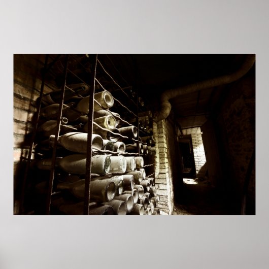 Verlaten wijnkelder poster (Voorkant)