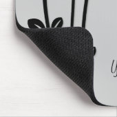 Verlaten zwarte bijkantoren muismat (Hoek)