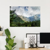 Verleden de bomen door MtnTopArt Poster (Thuiskantoor)