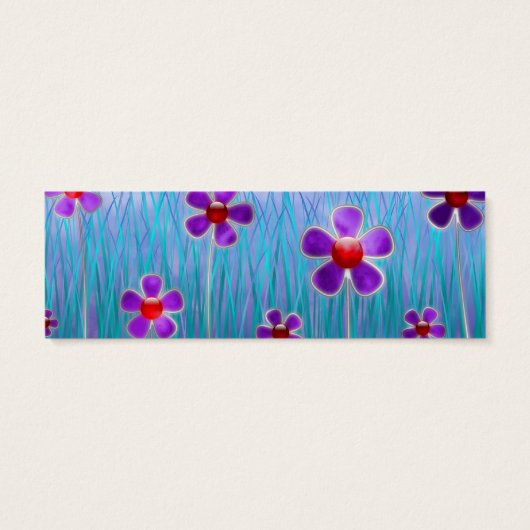 Verlegen Daisies Bladwijzer Mini Visitekaartjes (Achterkant)