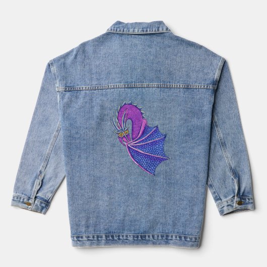 Verlegen draak Denim jas Denim Jacket (Achterkant)