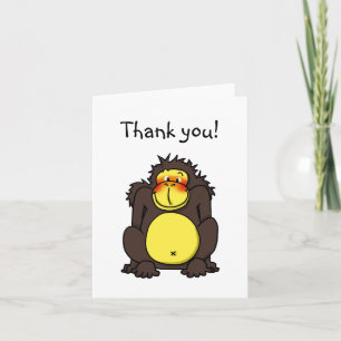 Verlegen gorilla bedankt