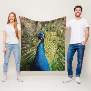 Verlegen Pauw Fleece Deken