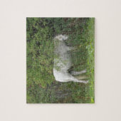 Verlegen Witte Paard Puzzel (Verticaal)