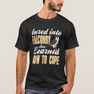 Verleid tot valkerij leerde om te gaan met vogelhu t-shirt