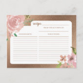 Verleidelijk Roos  roze bruid om recept Kaart (Achterkant)