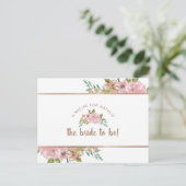 Verleidelijk Roos  roze bruid om recept Kaart (Staand voorkant)