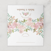 Verleidelijk Roos  Stoffig Roze Tafelnummer (Buitenkant ongevouwen)