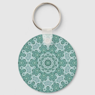 Verleidelijk teal sleutelhanger