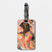 Verleidelijke dame - Abstracte vrouwenkleding Bagagelabel (Achterkant verticaal)
