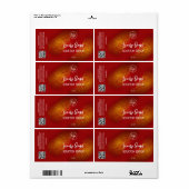 Verleidelijke goudzegelmerken etiket (Full Sheet)