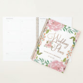 Verleidelijke Roos  Stoffig Roze Bruiloft Plannen Planner (Display)