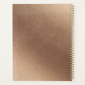 Verleidelijke Roos  Stoffig Roze Bruiloft Plannen Planner (Achterkant)