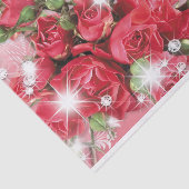 Verleidelijke Roze Rozen Tissuepapier (Detail)