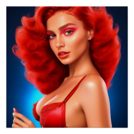 Verleidelijke vrouwen met elegantie: perfect poster