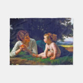 Verleiding, Bouguereau Fleece Deken (Voorkant (Horizontaal))