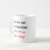 verleiding tot donut koffiemok (Voorkant links)