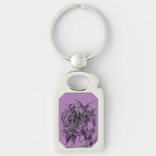 Verleiding van Sint-Antonius de Grote Sleutelhanger