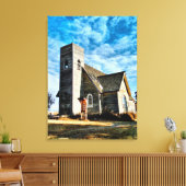 Verlenging van Aftermiddagschaddows Canvas afdrukk Afdruk (Insitu (Woonkamer))