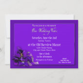 VERLENGING VAN WEDENDE STEMMEN - INVITATIE - PAARS KAART (Achterkant)
