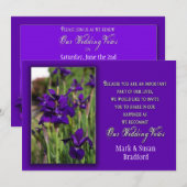 VERLENGING VAN WEDENDE STEMMEN - INVITATIE - PAARS KAART (Voorkant / Achterkant)