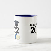 Verlengingsklasse afstuderen 2022 tweekleurige koffiemok (Center)