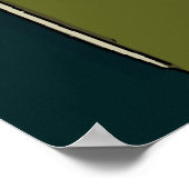 Verlicht art Deco-Man Poster (Hoek)