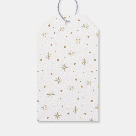 Verlicht de Sky Holiday Cadeaulabel (Achterkant)