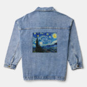  verlicht de Sterrennacht, Retro Denim Jacket (Achterkant)