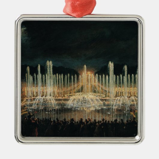 Verlicht fonteinscherm metalen ornament (Voorkant)