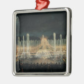 Verlicht fonteinscherm metalen ornament (Links)