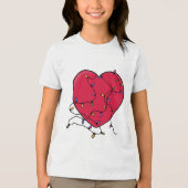 Verlicht hart Tri-Blend shirt (Voorkant)