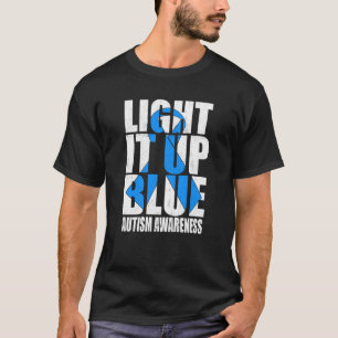 Verlicht het Blauw voor Autisme Ik Draag Blauw voo T-shirt
