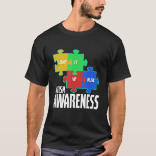 Verlicht het met Blauwe Puzzel Inspirerende Autism T-shirt