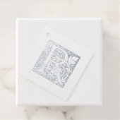 verlicht Jubileum met R-monogram zilver Bedankjes Labels (Met doos)