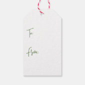 verlicht keramische kerstboom cadeau Label Cadeaulabel (Achterkant)