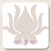 Verlicht Lotus Bier Onderzetter (Voorkant)