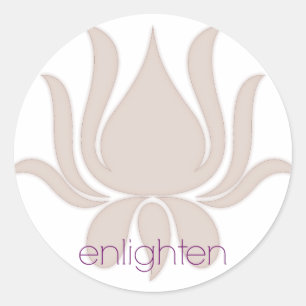 Verlicht Lotus Ronde Sticker