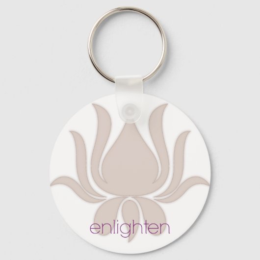 Verlicht Lotus Sleutelhanger (Voorkant)