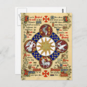 Verlicht Manuscript Epiphany Briefkaart (Voorkant / Achterkant)