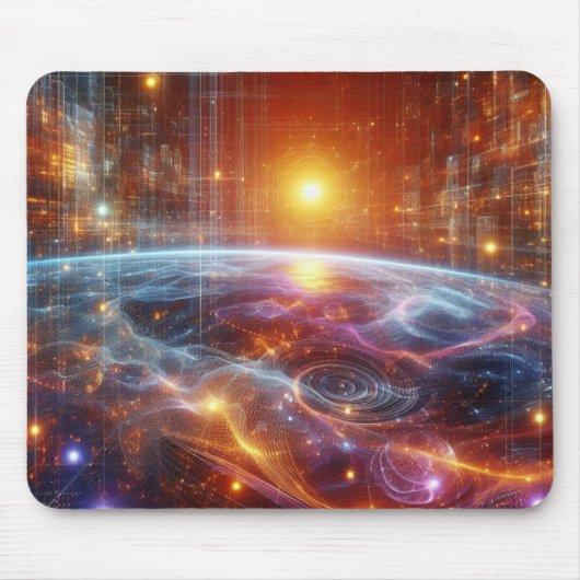 Verlicht quantumraster muismat (Voorkant)