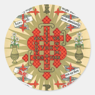Verlicht symbool Kerstmis. Ronde Sticker