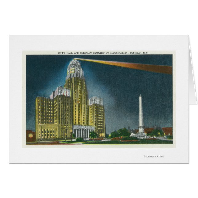 Verlicht Uitzicht stadhuis (Voorkant Horizontaal)