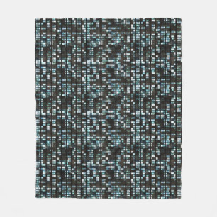 Verlicht vensterpatroon fleece deken