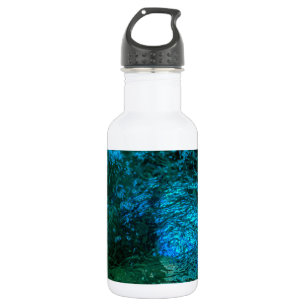 Verlicht water - blauw waterfles 