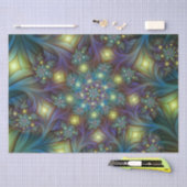 Verlichtde Abstracte glans Blauwe Paarse Kunst Tissuepapier (Craft)