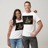 Verlichtde groene kerstboom t-shirt (Unisex)